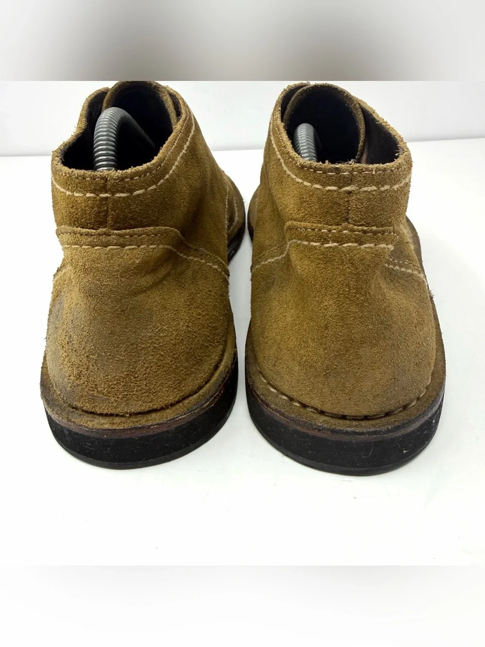 John Varvatos Mens Hipster Chukka Boots Sz 10 Distressed Brown Leather Suede GUC